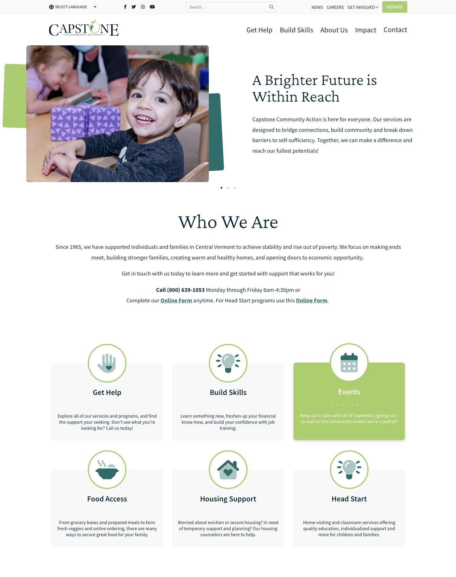 Capstone Homepage