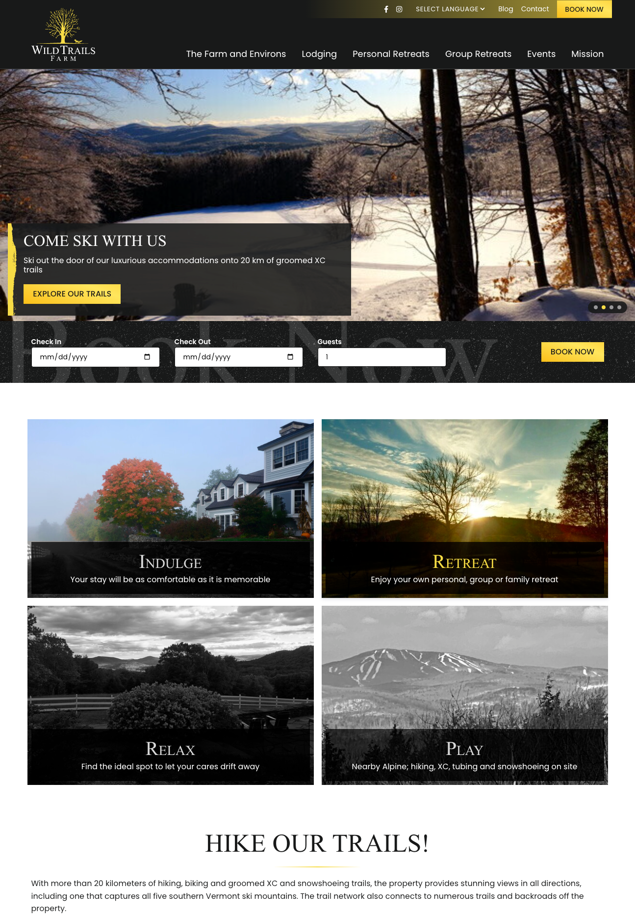 Wild Trails Farm Homepage