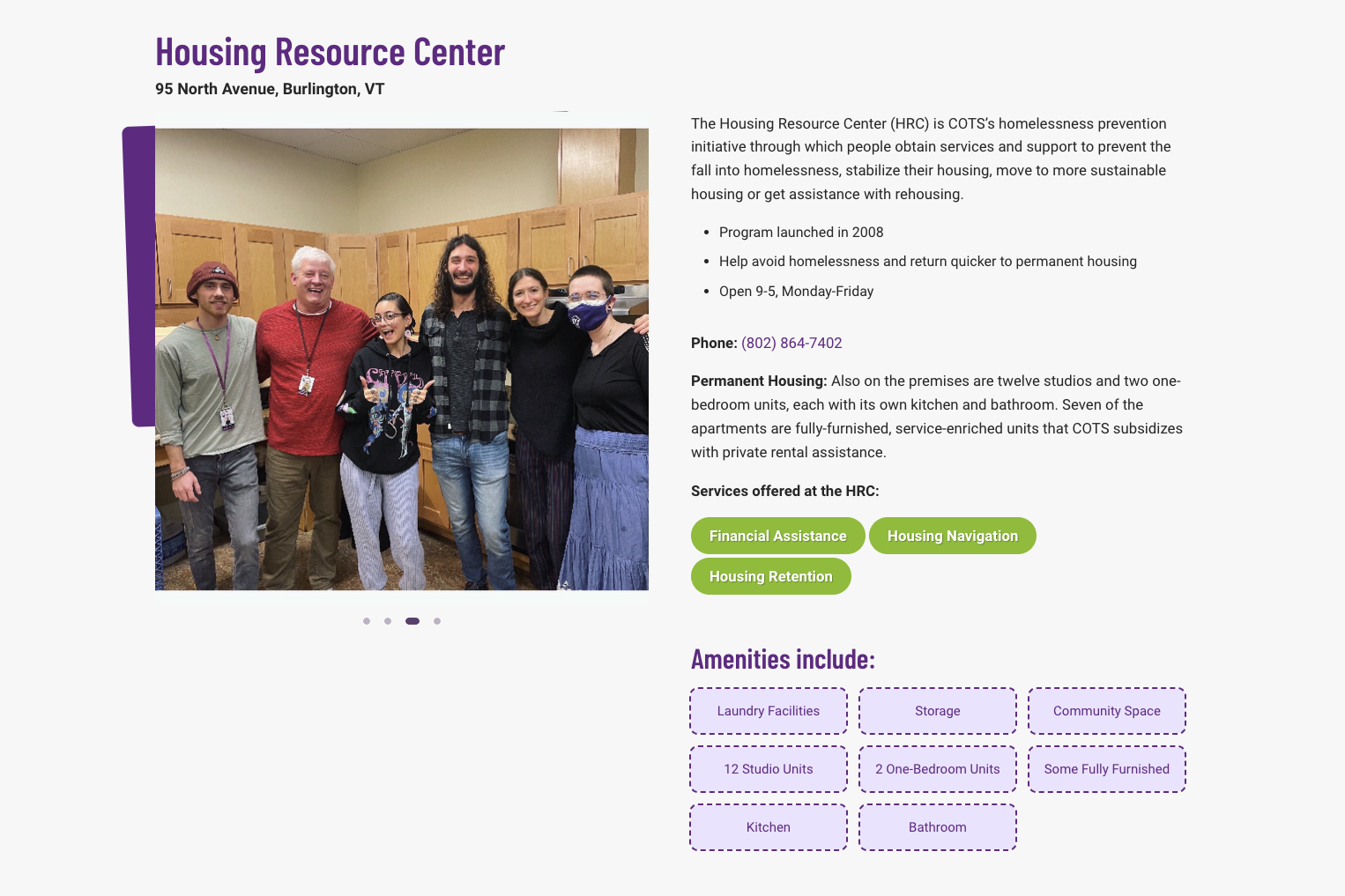 Housing Resource Center Listing